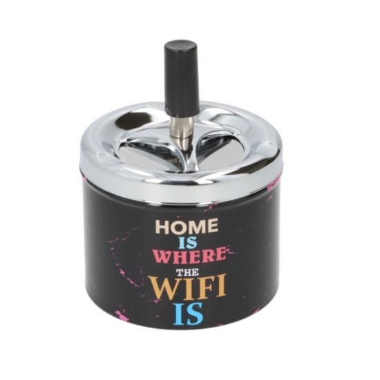 Scrumiera Angelo Black Metal Wifi