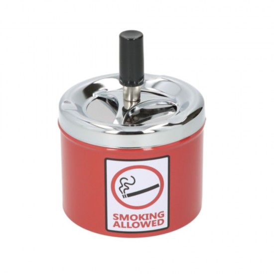 Scrumiera Angelo Red Metal Smoking