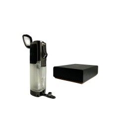 Bricheta Honest Triple Jet Flame with Cigar Punch (Tranparent) Bricheta Honest Triple Jet Flame with Cigar Punch (Tranparent)