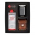 Zippo Set Chrome Brushed Brown Case