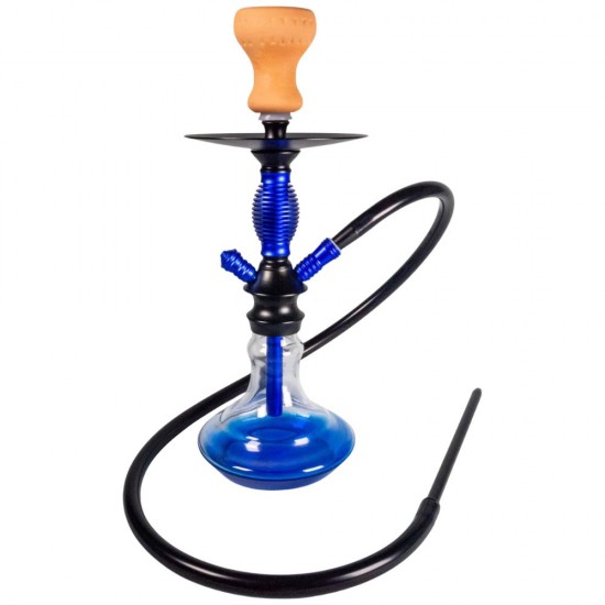 Narghilea Aisha 38 cm 1 furtun Albastru Narghilea Aisha 38 cm 1 furtun Albastru
