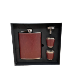 Set Plosca + 2 pahare (maro) Set Plosca + 2 pahare (maro)