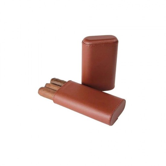 Etui Trabucuri Dissim Telescoping Triple Case (Brown) Etui Trabucuri Dissim Telescoping Triple Case (Brown)