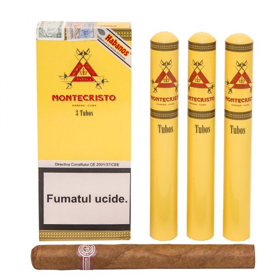 Trabucuri Montecristo Tubos (3) | TABACO.ro