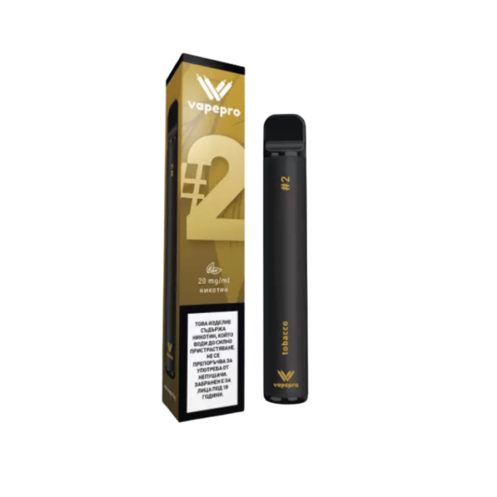 Tigara electronica de unica folosinta VapePro - Premium Tobacco (800 pufuri) Tigara electronica de unica folosinta VapePro - Premium Tobacco (800 pufuri)