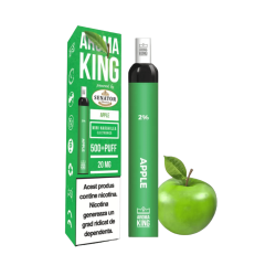 Mini narghilea electronica de unica folosinta AK by Senator - Apple (500 pufuri)