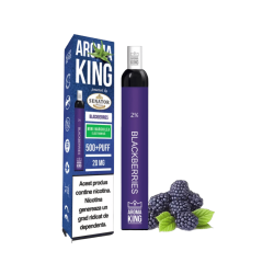 Mini narghilea electronica de unica folosinta AK by Senator - Blackberries (500 pufuri)