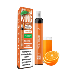Mini narghilea electronica de unica folosinta AK by Senator - Orange Soda (500 pufuri)