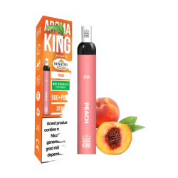 Mini narghilea electronica de unica folosinta AK by Senator - Peach (500 pufuri)