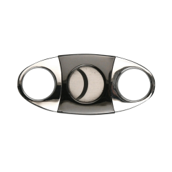 Cutter trabuc cu 2 lame (chrome/dark gun)