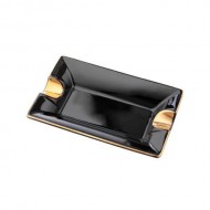 Scrumiera Angelo 2CT (negru&auriu)