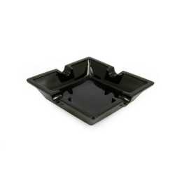 Scrumiera din sticla 4CT (negru)