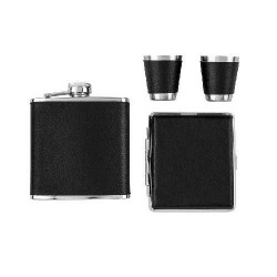 Set Angelo Plosca + Etui Tigarete (negru) Set Angelo Plosca + Etui Tigarete (negru)