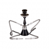 Narghilea Doha 30 cm 2 furtunuri (negru)