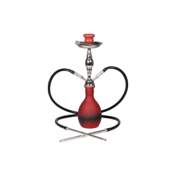 Narghilea Saida 49 cm 2 furtunuri (rosu&negru) Narghilea Saida 49 cm 2 furtunuri (rosu&negru)
