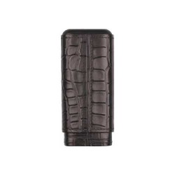Etui Trabucuri Piele Croco Design 2CT (negru)