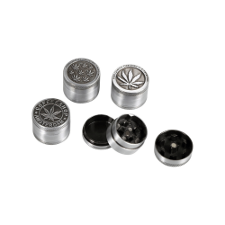 Grinder Metal Cannabis (argintiu)