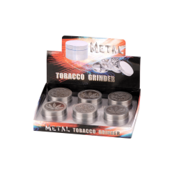 Grinder Metal Cannabis 50x27 (argintiu)